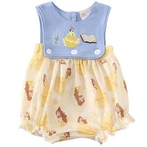 Disney Princess Baby Sleeveless Belle Embroidered Romper Size 18M One Piece
